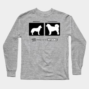 Siberian Husky vs Alaskan Malamute, there is a difference! Long Sleeve T-Shirt